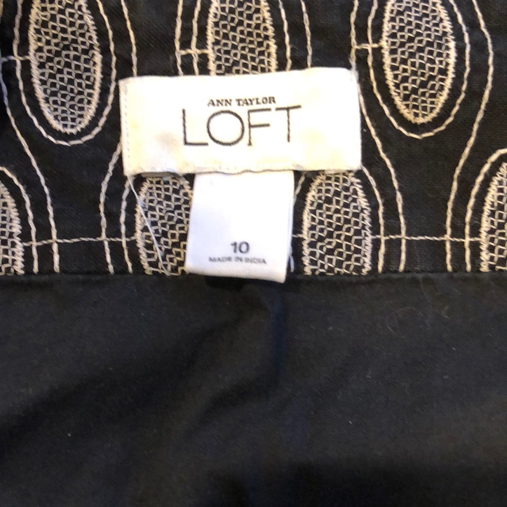 Black Oval Motif Mini Skirt - Picture 3 of 5